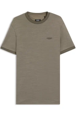 BOSS x ASTON MARTIN T-shirt in wool-cotton jacquard