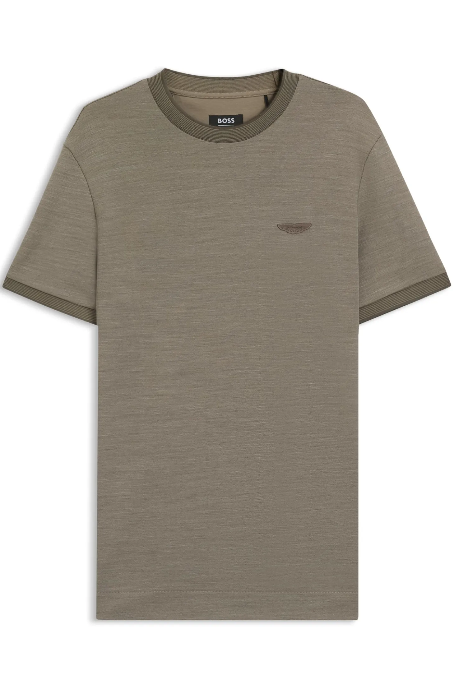 BOSS x ASTON MARTIN T-shirt in wool-cotton jacquard