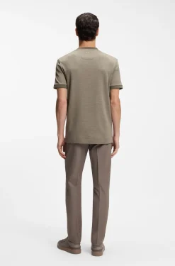 BOSS x ASTON MARTIN T-shirt in wool-cotton jacquard
