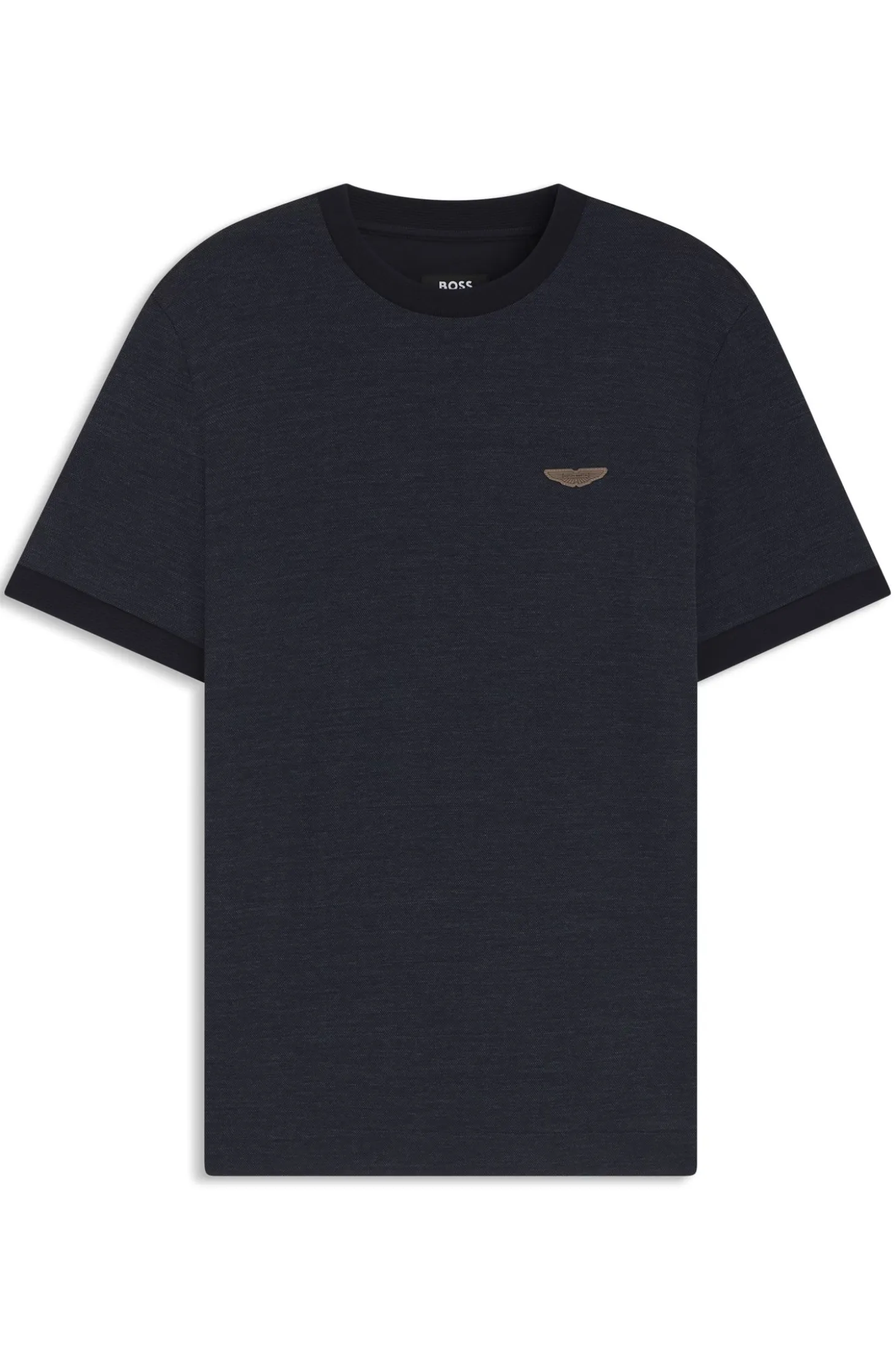BOSS x ASTON MARTIN T-shirt in wool-cotton jacquard