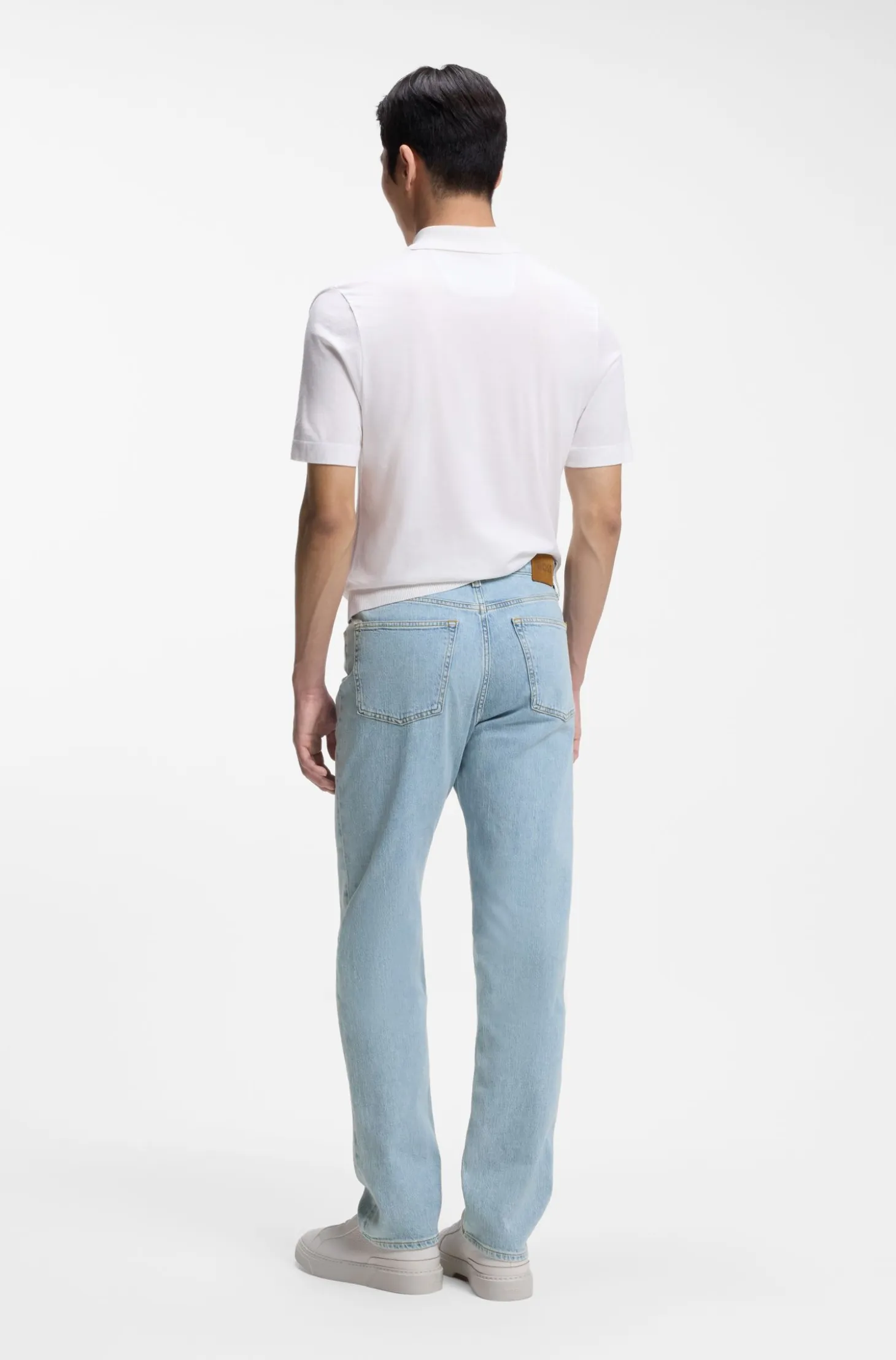 Bright-blue jeans in comfort-stretch denim