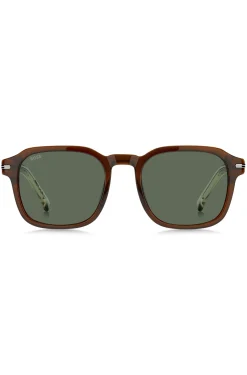 Brown-acetate sunglasses with gradient effect