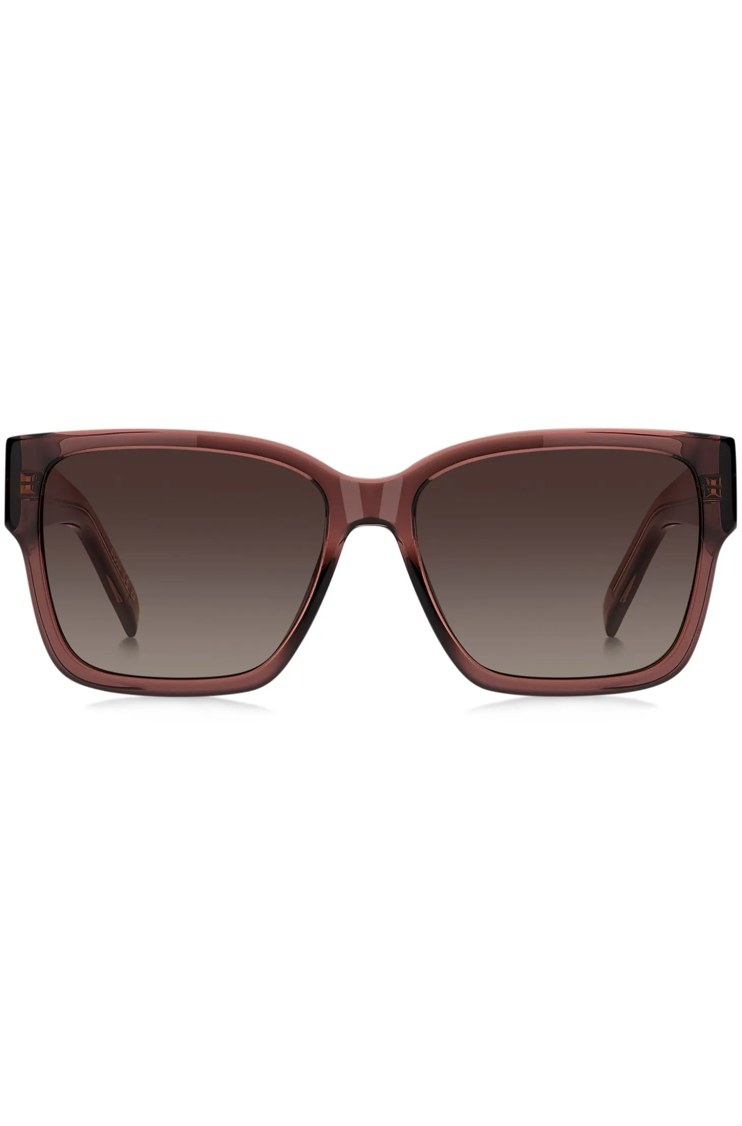 Brown-acetate sunglasses with Double B monogram