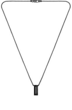 Brushed and polished necklace