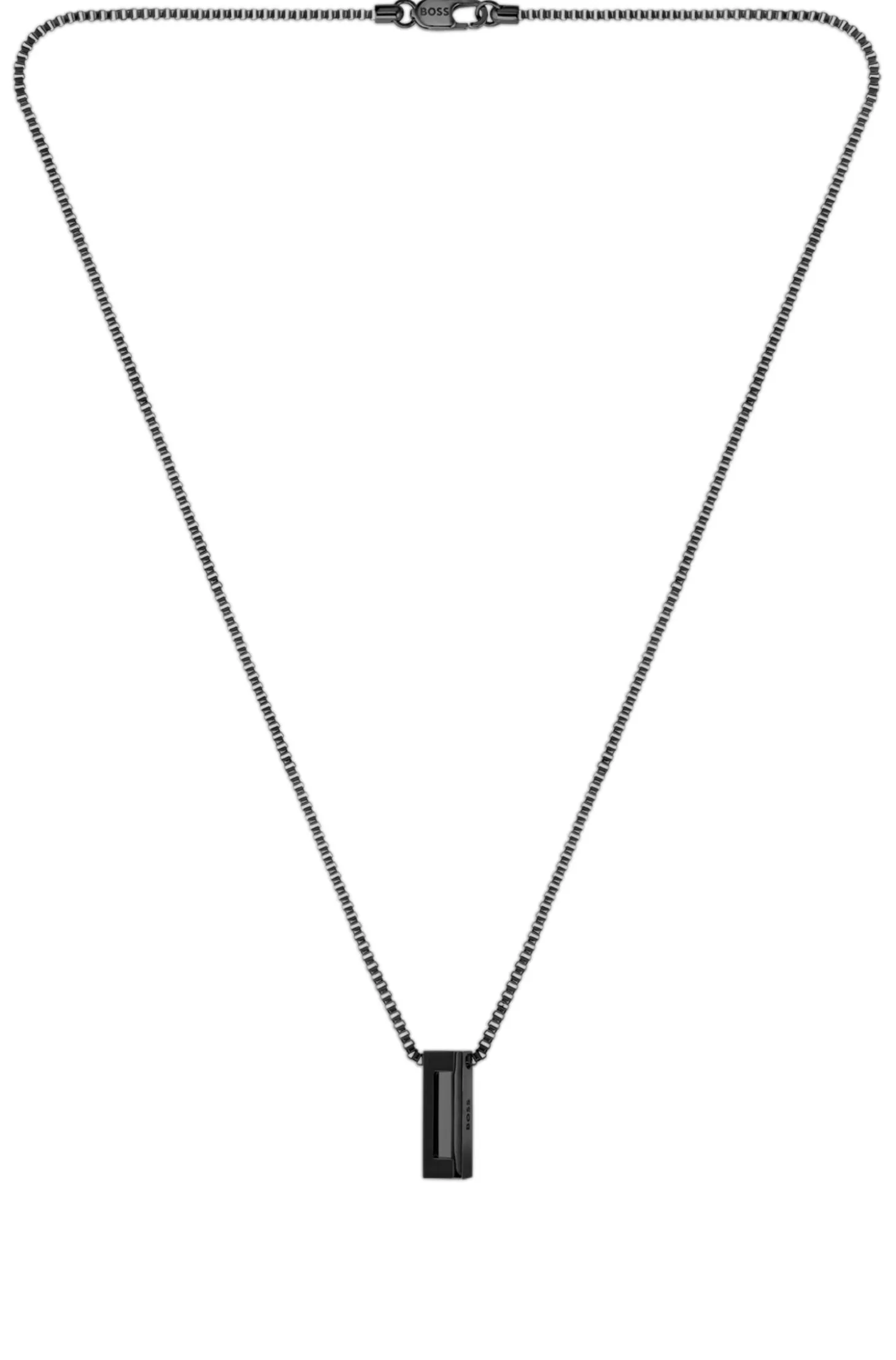 Brushed and polished necklace