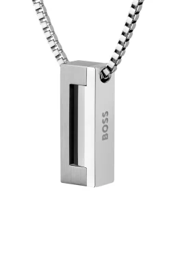 Brushed and polished necklace