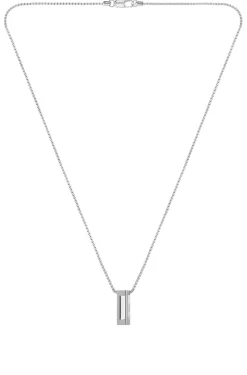 Brushed and polished necklace