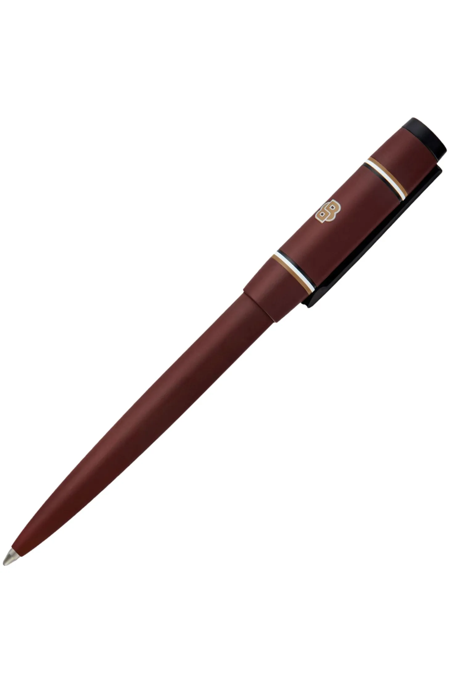 Burgundy ballpoint pen with Double B monogram