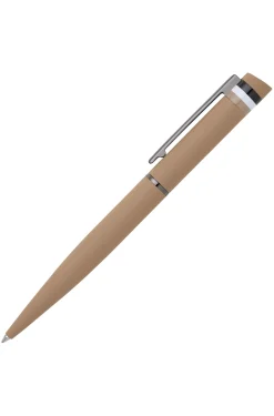 Camel ballpoint pen with signature-stripe detail