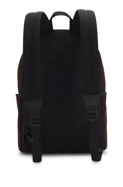 Canvas backpack with logo lettering
