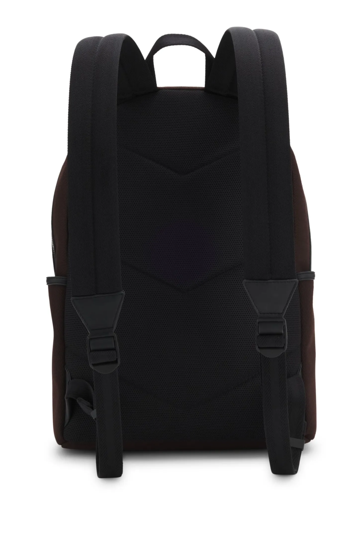 Canvas backpack with logo lettering