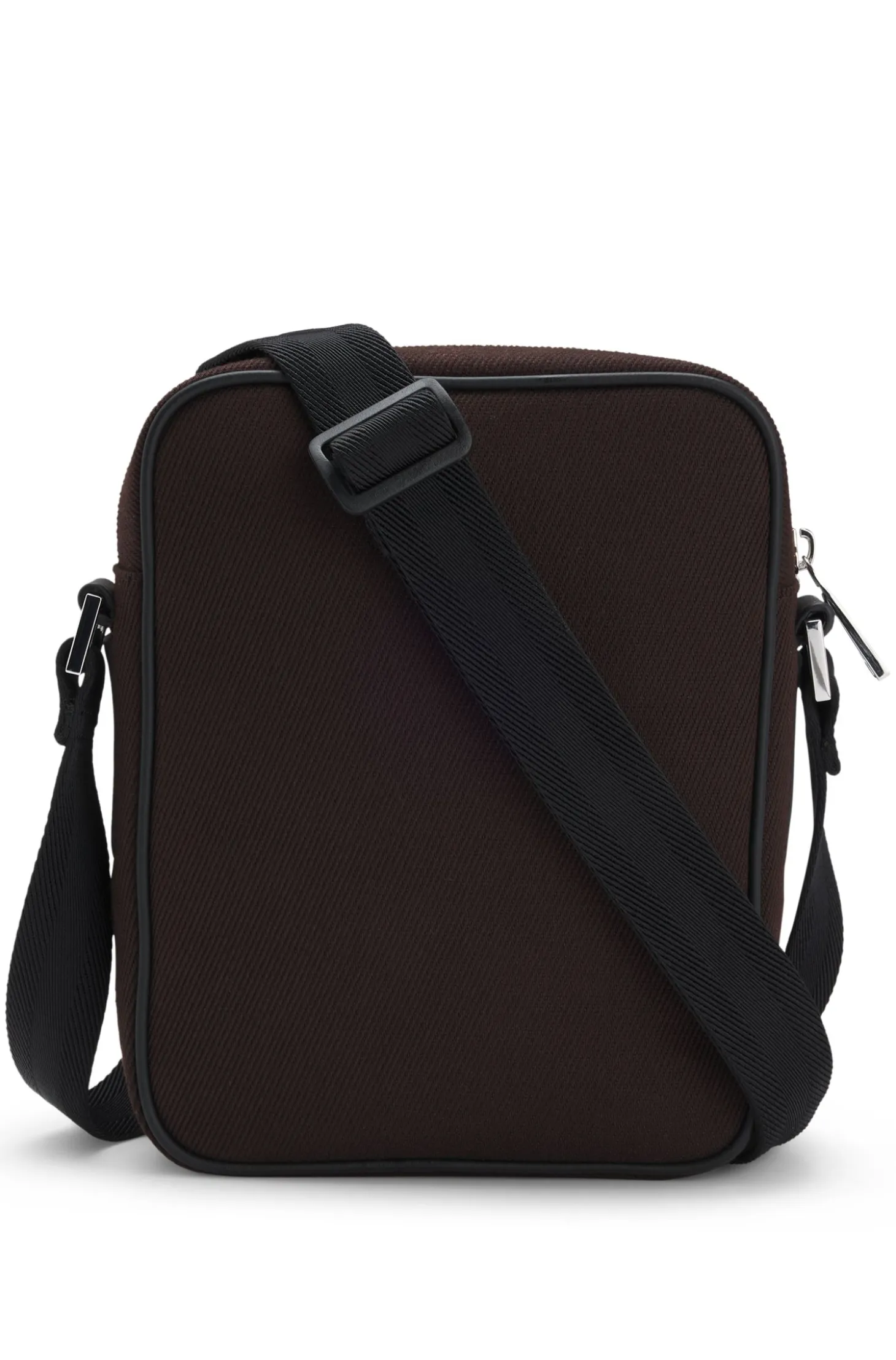 Canvas reporter bag with logo lettering