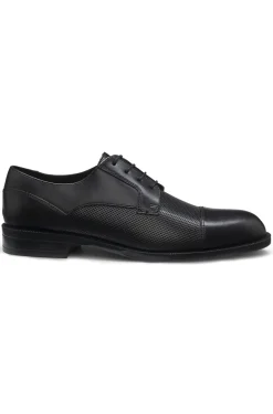 Cap-toe Derby shoes in leather