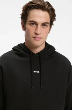 Casual cotton tracksuit set with a minimalist logo
