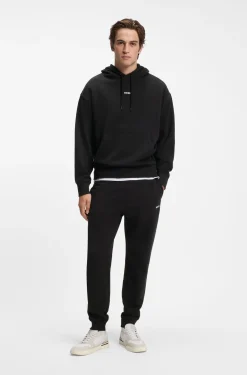 Casual cotton tracksuit set with a minimalist logo