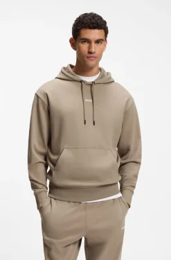 Casual cotton tracksuit set with a minimalist logo