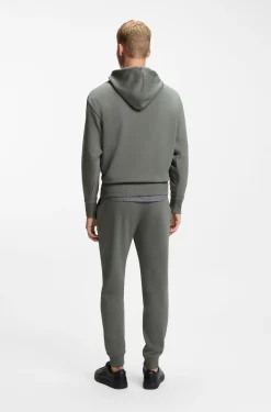 Casual cotton tracksuit set with a minimalist logo