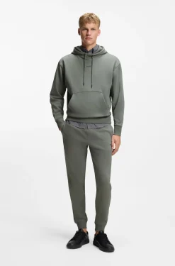 Casual cotton tracksuit set with a minimalist logo