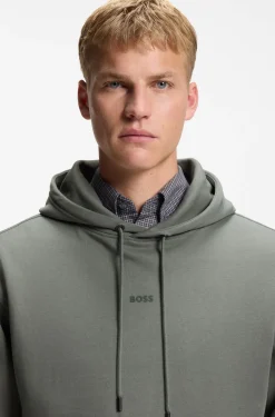Casual cotton tracksuit set with a minimalist logo