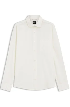 Casual-fit heritage shirt in cotton poplin