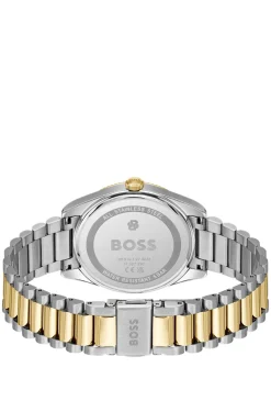 Cheswick two-tone watch with fluted bezel