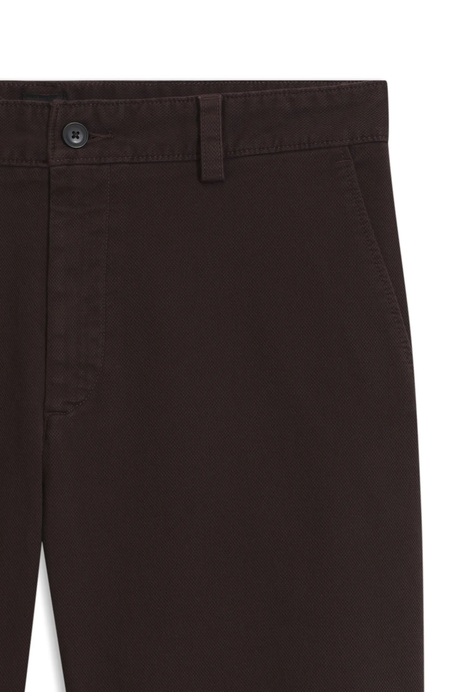 Chinos in structured stretch cotton