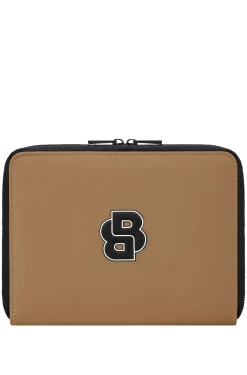 Collegiate-style folder with contrast logo detail