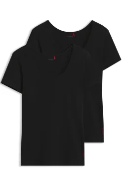 Contrast-logo underwear top in stretch cotton