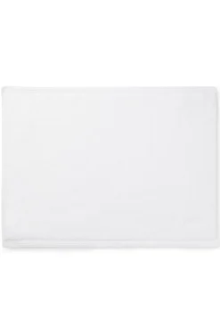 Cotton bath mat with contrast embroidered logo