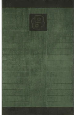 Cotton bath sheet with carved Double B monogram