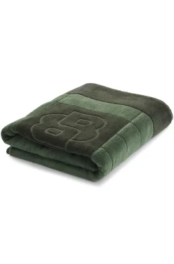 Cotton bath sheet with carved Double B monogram