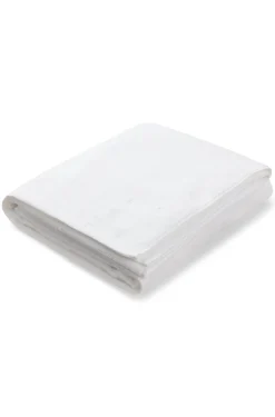 Cotton bath sheet with contrast embroidered logo