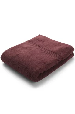Cotton bath sheet with embroidered logo