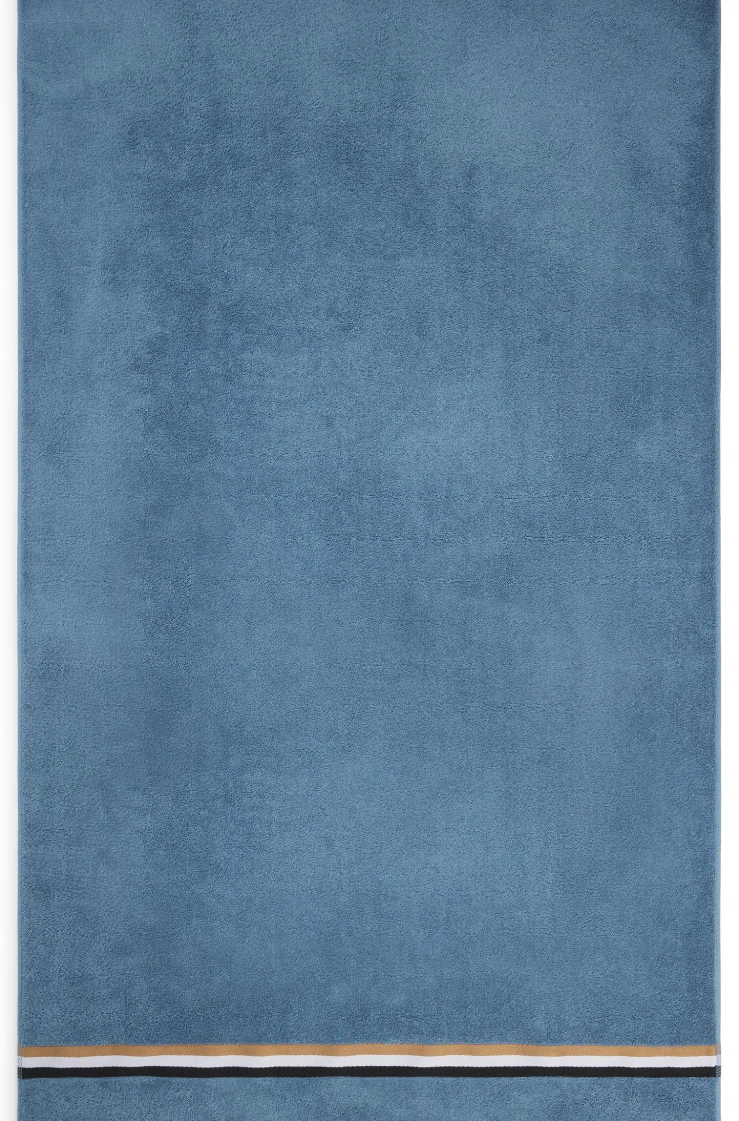 Cotton bath sheet with signature stripe