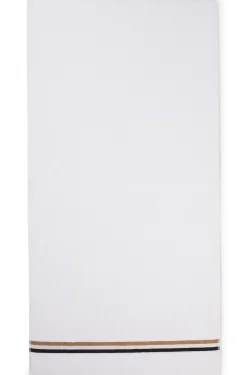 Cotton bath sheet with signature stripe