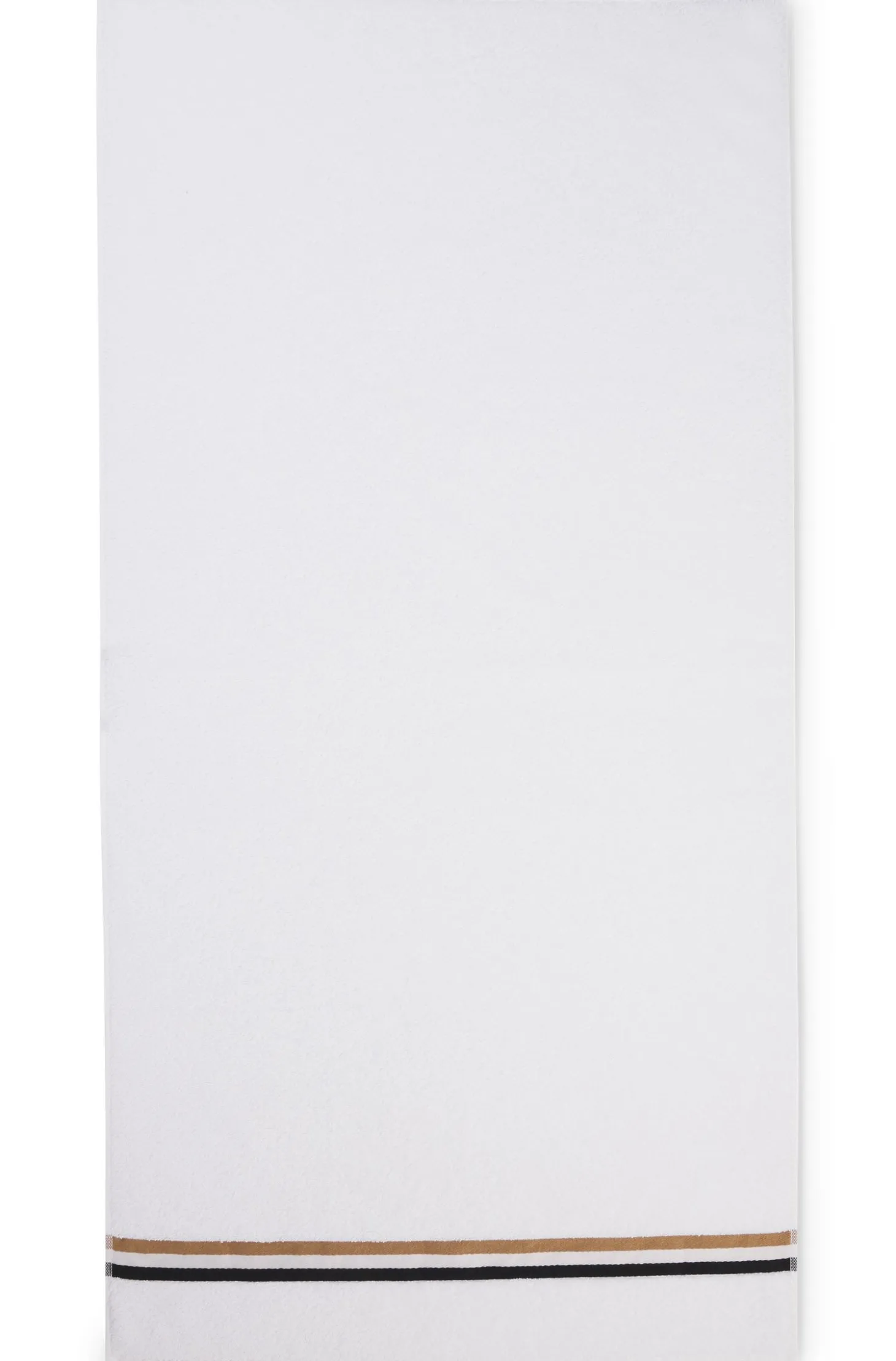 Cotton bath sheet with signature stripe