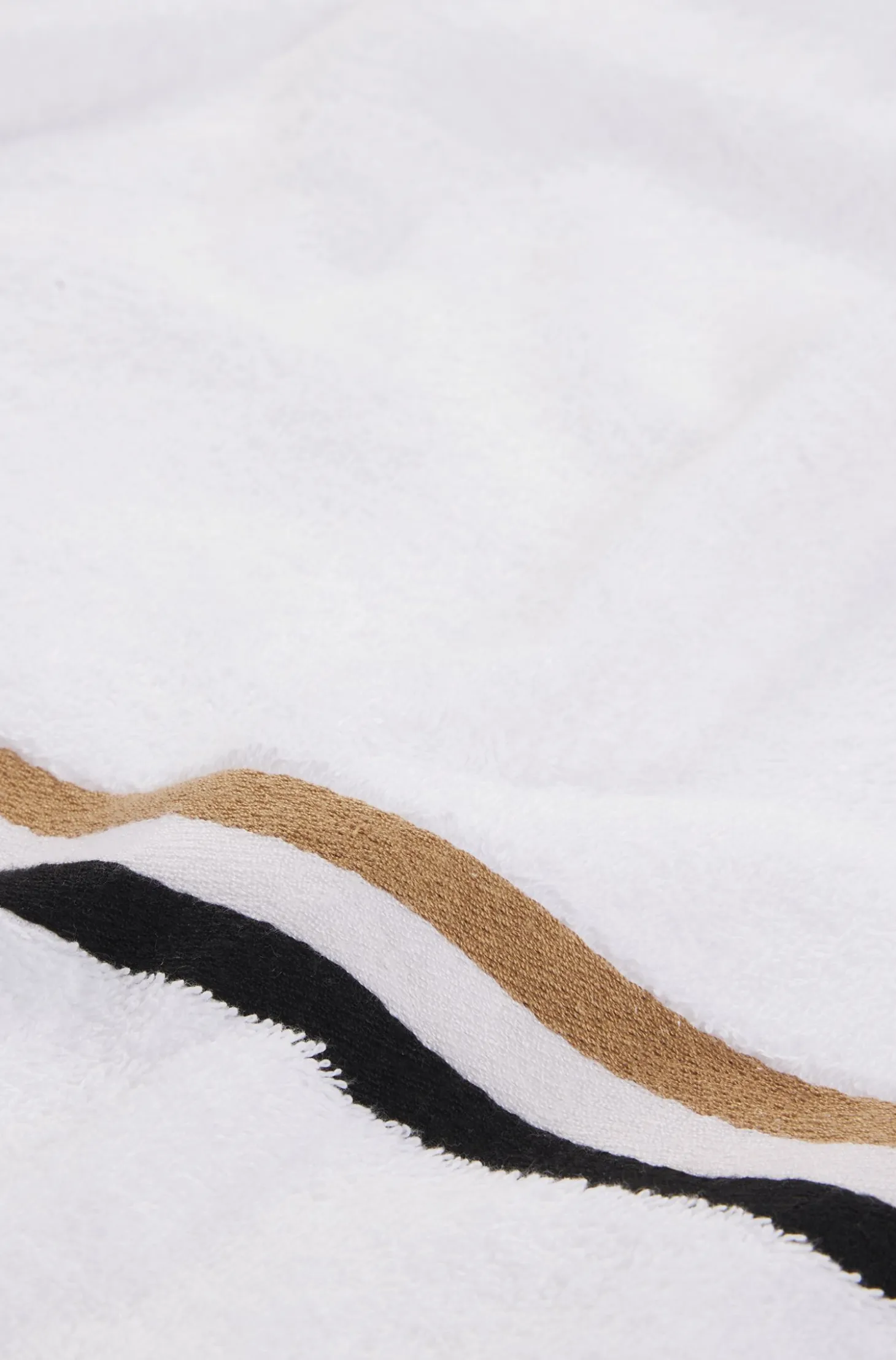 Cotton bath sheet with signature stripe