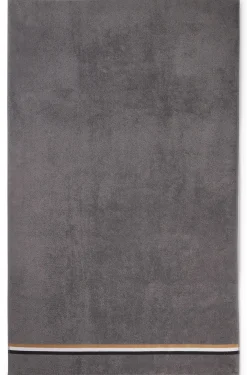 Cotton bath sheet with signature stripe