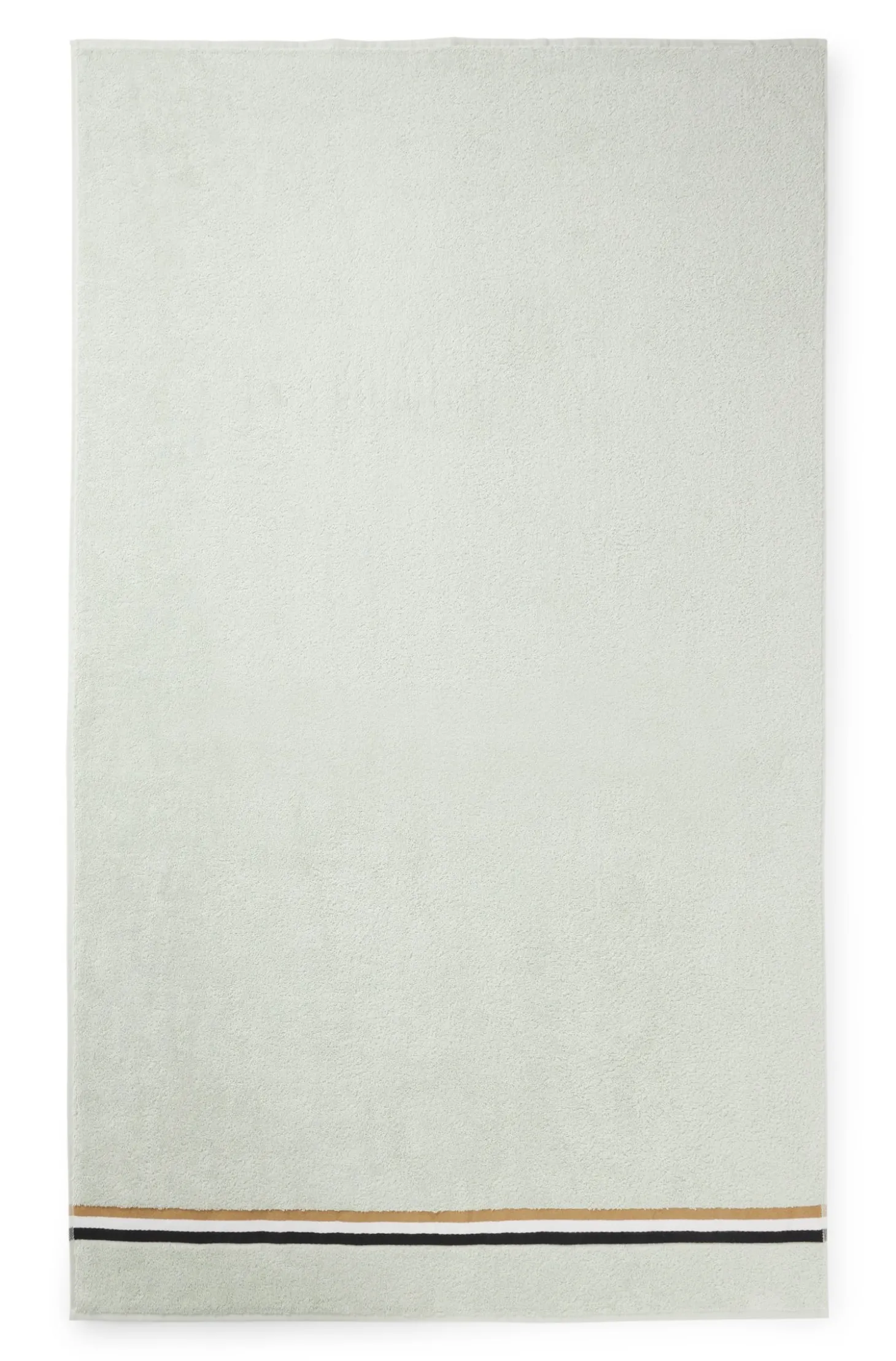 Cotton bath sheet with signature stripe
