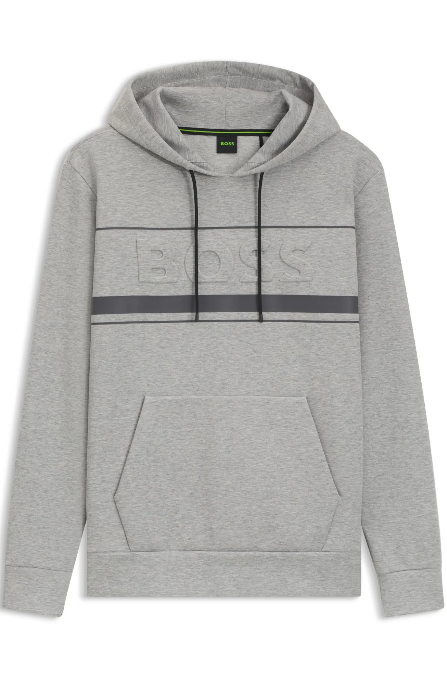 Cotton-blend hoodie with stripe details