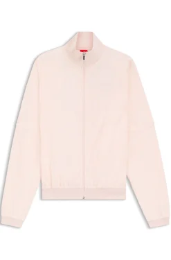 Cotton-blend jacket with all-over logo pattern