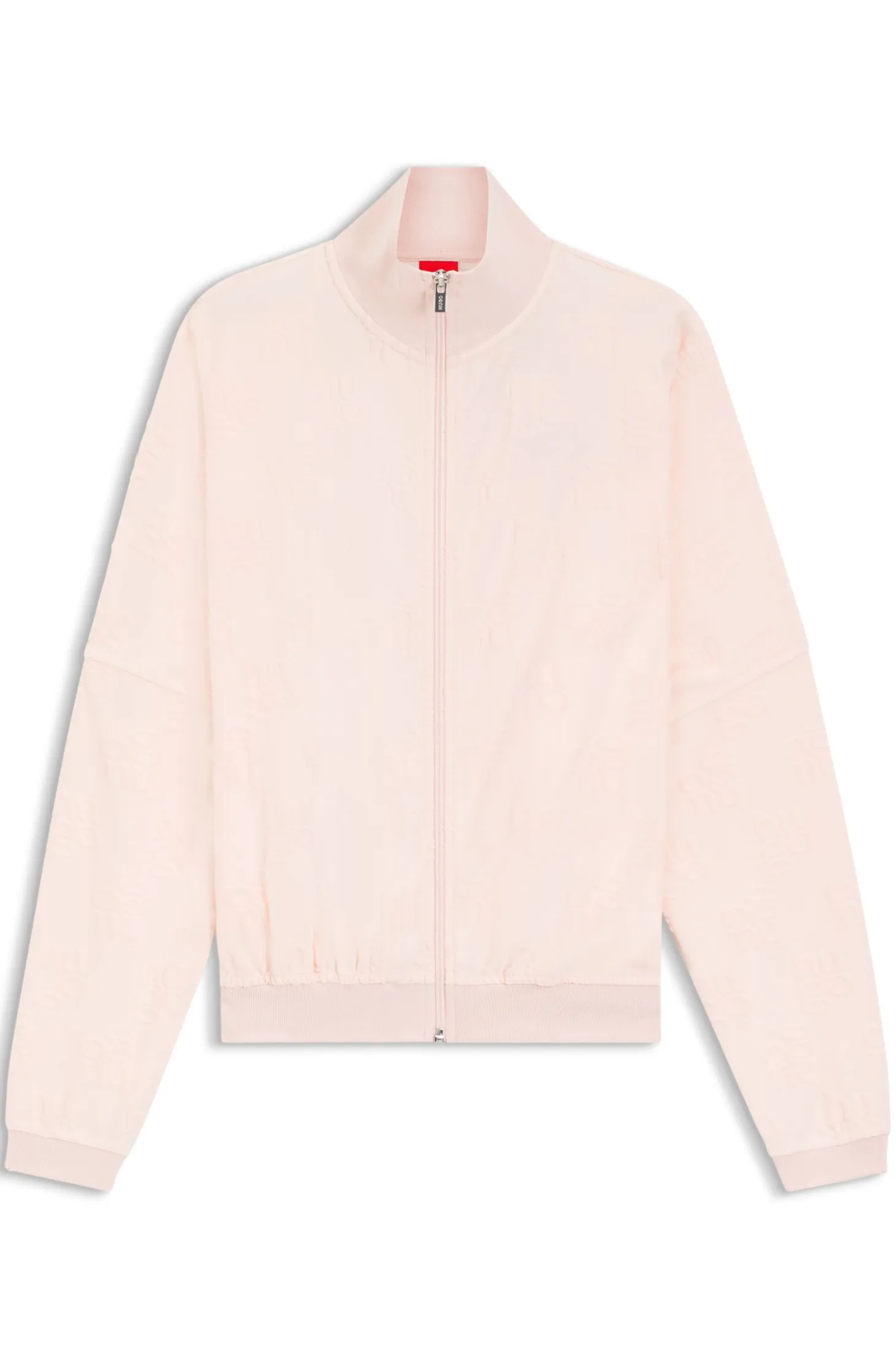 Cotton-blend jacket with all-over logo pattern