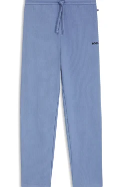 Cotton-blend pyjama bottoms with embroidered logo