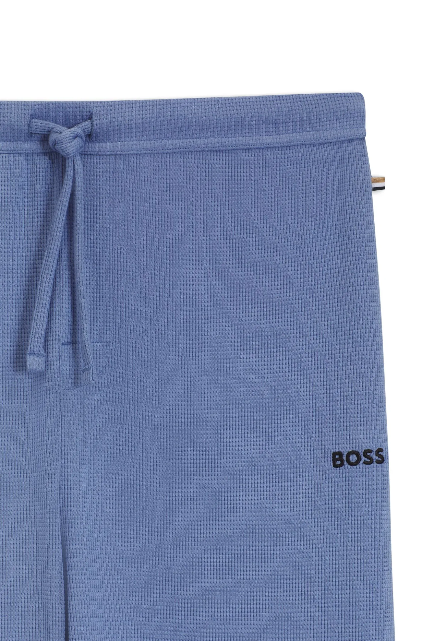 Cotton-blend pyjama bottoms with embroidered logo