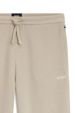 Cotton-blend pyjama bottoms with embroidered logo