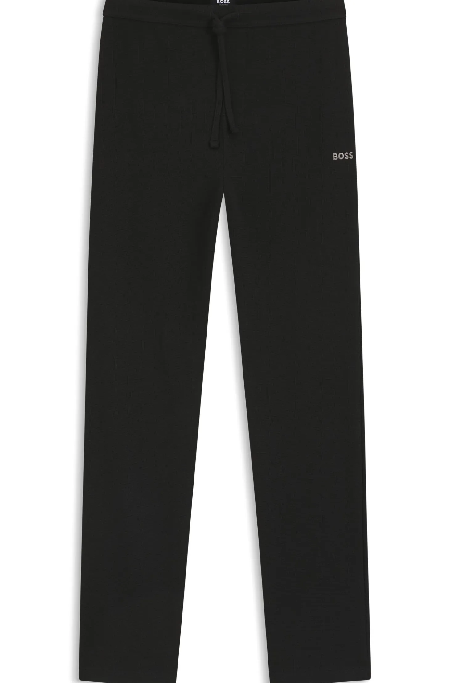 Cotton-blend pyjama bottoms with embroidered logo