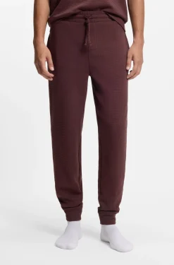Cotton-blend pyjama bottoms with embroidered logo