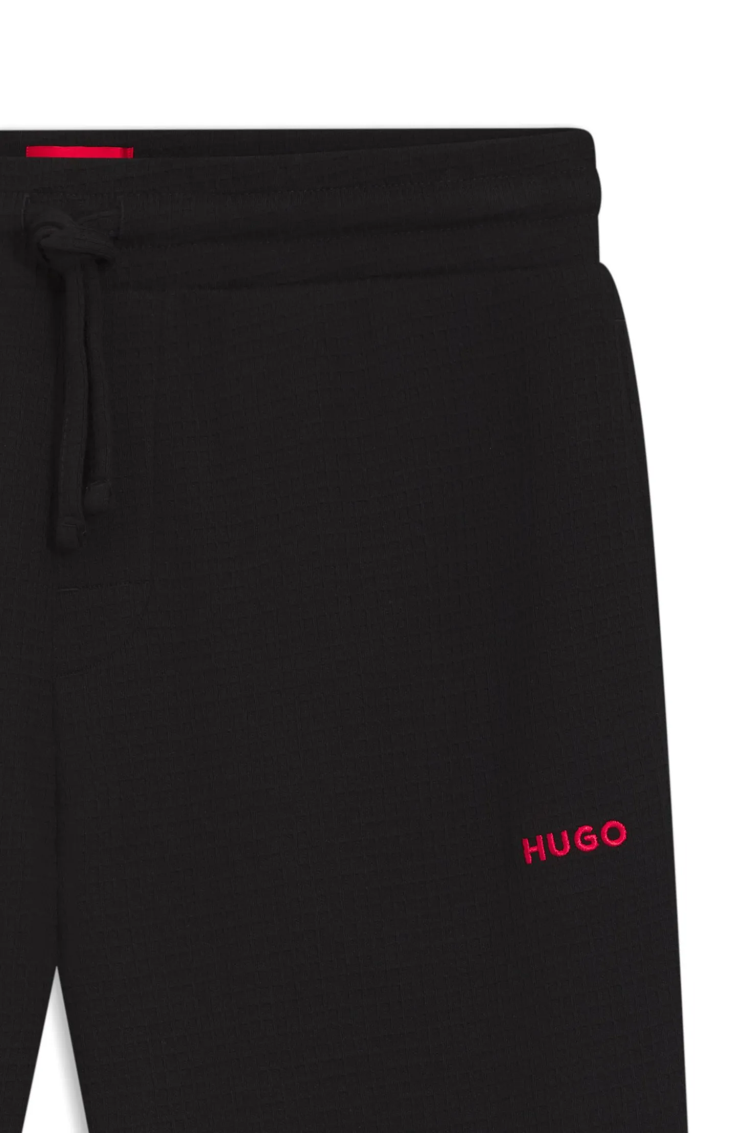 Cotton-blend pyjama bottoms with embroidered logo