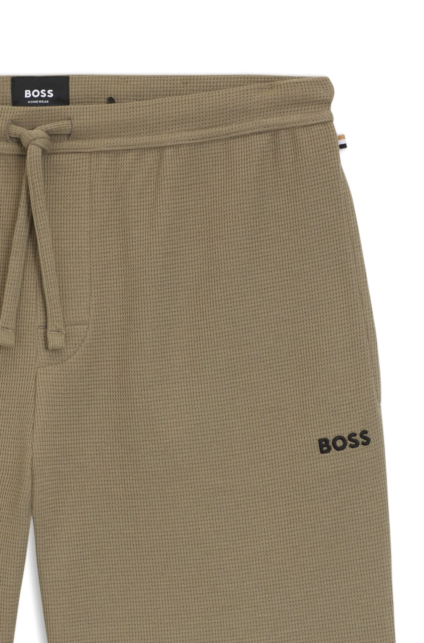 Cotton-blend pyjama shorts with embroidered logo