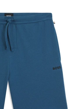 Cotton-blend pyjama shorts with embroidered logo
